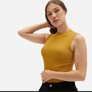 (3 for $10) Everlane Pima Micro Rib Funnel Neck Tank Top